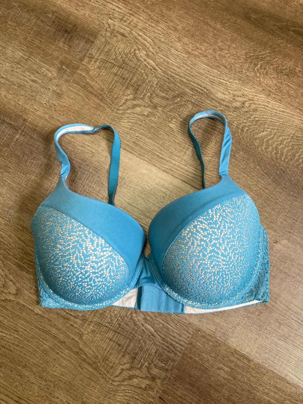 Body by Victoria Perfect Shape Bra Blue Lace Size 34DDD